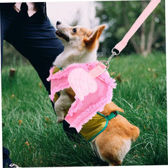 Pet Vest Harness Design Breathable Chest Strap for Cats and Dogs Lightweight Soft Chest Protector with Traction Buckle S for Puppies and Kittens Random Color