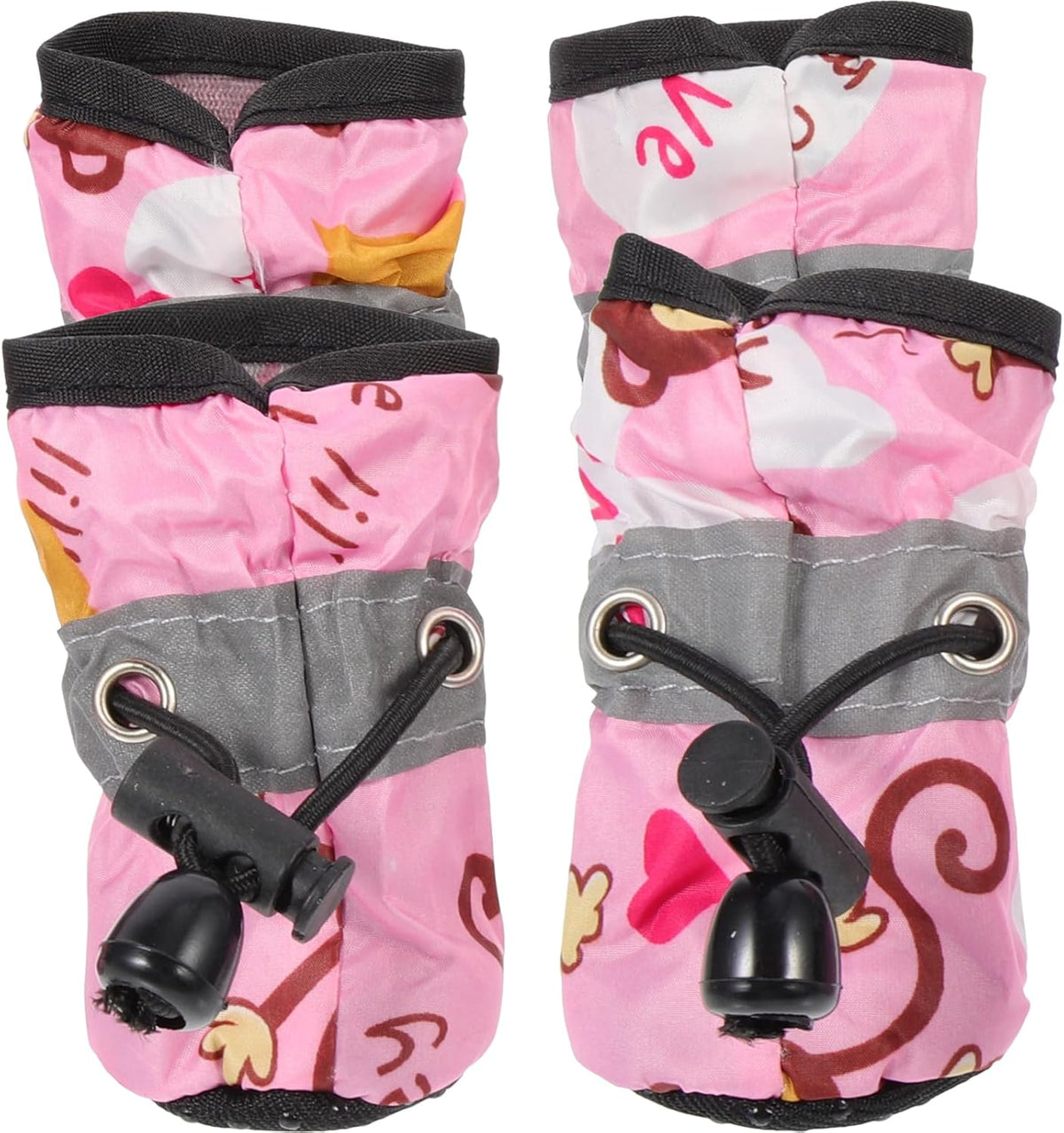 Dog Shoes Dog Shoes 2 Pairs Dog Boots Lovely Puppy Shoes with - Sole Breathable Adjustable for Hot Pavement and Rainy Day Puppy Booties Booties VIP Pets