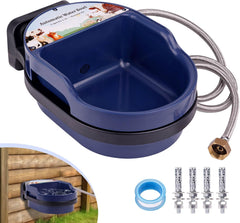 Automatic Dog Water Bowl Dispenser Wall Mounted and Freestanding, 2L Automatic Dog Water Feeder with Hose for Outdoor and Indoor Use, Pet Waterer for Dogs and Cats Bird Chicken