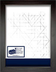 (1) 11x17 Black Picture Frame | 1.25" Black Matte Moulding | By Picture Frame Factory Outlet