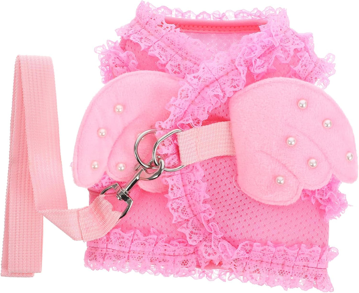 Pet Vest Harness Design Breathable Chest Strap for Cats and Dogs Lightweight Soft Chest Protector with Traction Buckle S for Puppies and Kittens Random Color