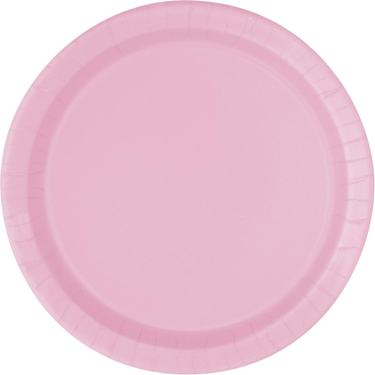 Lovely Pink Solid Round Dessert Plates - Vibrant 7" (Pack of 20) - Sturdy & Stylish - Perfect for Birthdays, Showers & Celebrations