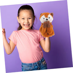 Yardwe Animal Shape Interactive Hand Puppet for Storytelling Sound Effect Doll Engaging for Develops Motor Skills Communication for Role Play Early Education