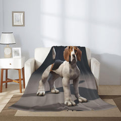ovely Pet Dog Beagle Prints Super Soft Blanket 40"x30" Throw Lightweight Warm Durable Suitable for Bed Sofa