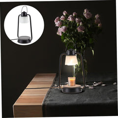 1set Simple Wax Melt Warmer Lamp for Scented Wax Jar Candles Timer Dimming Retro Design for Living Room Bedroom Office and