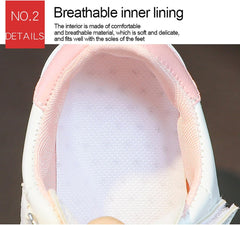 Toddler Boys Cartoon Bunny Pattern Flats Shoes Boys Girls Hook and Loop Breathable Leather Sneakers Canvas Shoes Kids