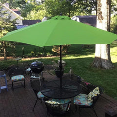 RAKKYO Garden Parasol Canopy Cover, Sun Umbrella Replacement Cloth 2M 2.7M 3M Outdoor Umbrella Canopy, Market Replacement Umbrella Top For Backyard Patio Beach