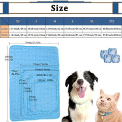 Summer Pet Cat Pad Dog Mat, Washable Car Dog Blanket Cat Sleep Cushion for Kennel Sofa Bed Floor, Travel Car Seats for Little, Medium, Large Pets Indoors Outdoors