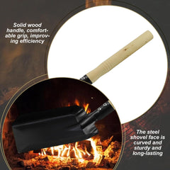 Garden Shovel Hand, Portable Small Iron Square Shovel with Wooden Handle, Efficient Gardening Tools for Transplanting Weeding MovingGarden