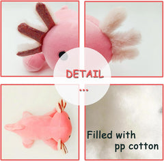 1Pcs Axolotl Plush Toys,10.8 Inch Lovely Soft Stuffed Pillow Dolls Toy Home Decoration for Kids Toddler Adult, Cute and Cuddly Axolotl Stuffed Animal Figure Gifts Christmas Halloween Birthday(Blue)