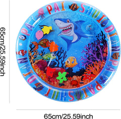 Sensory Water Pad for Cats - Dog Cat Water Play Mat Toy - Sensory Cooling Waterbed Pet Exercise Activity for Indoor Home Travel Outdoor Balcony