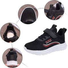 Boys Girls Mesh Sneakers Kids Unisex Lightweight Breathable Athletic Running Tennis Fitness Shoes for Toddler/Big Kids