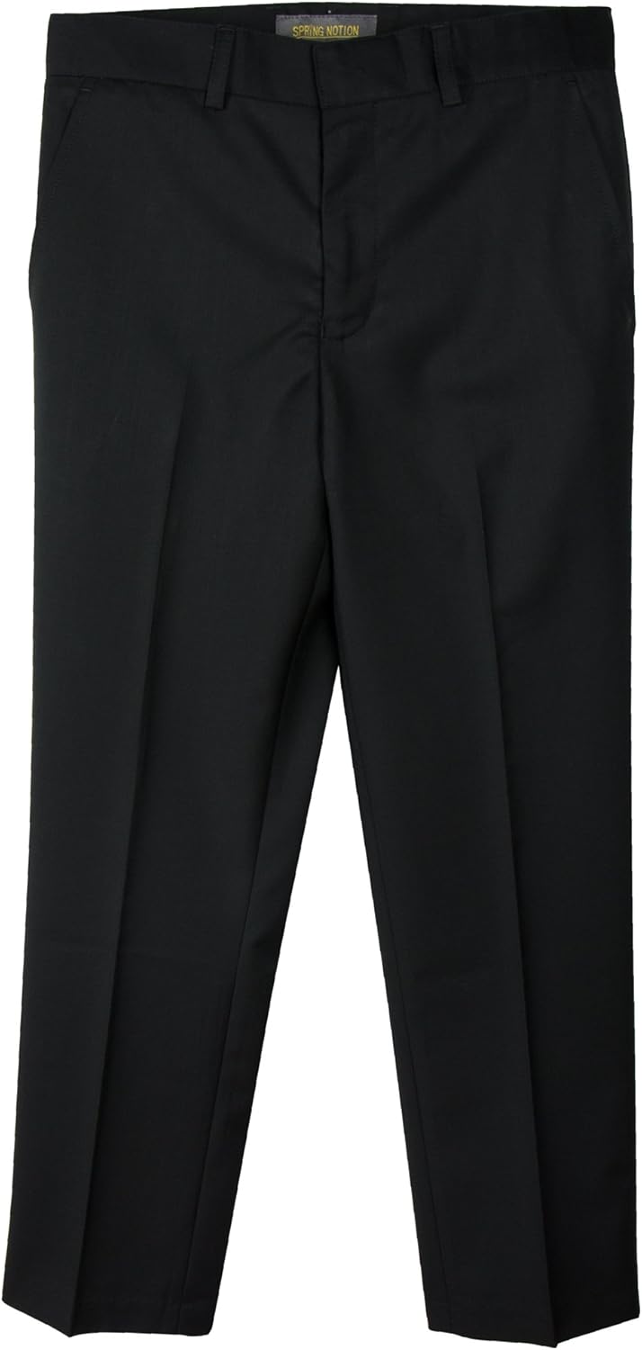 Spring Notion Boys' Flat Front Dress Pants