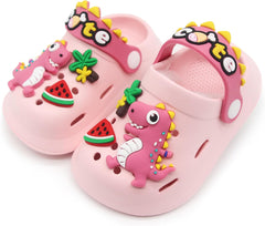 Toddler Shoes Little Kid Clogs Slide Sandals for 0-8yrs Kids Unisex Girls Shoes and Boys Shoes Garden Shoes Cartoon Slides Slip-Resistance Sandals Beach Slippers