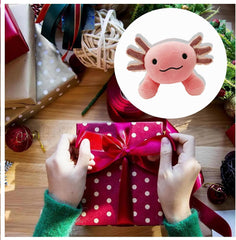 1Pcs Axolotl Plush Toys,10.8 Inch Lovely Soft Stuffed Pillow Dolls Toy Home Decoration for Kids Toddler Adult, Cute and Cuddly Axolotl Stuffed Animal Figure Gifts Christmas Halloween Birthday(Blue)