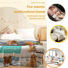 Personalized Pet Blanket Pet Custom Photo Blanket Pet Memorial Gifts Pet Passing Away Gift Dog Memory Gifts Dog Nose Print Kit Dog Condolence Gift Pet Remembrance Gift Dog Squishmellow Pet Beds