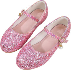 Toddler Flower Girl Dress Shoes Rhinstones Mary Jane Ballet Flats Party Wedding Toddler Little Kid Princess Shoes