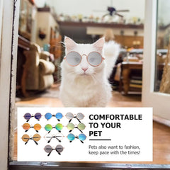 Trendy Sunglasses Dog Supplies 10Pcs Pet Sunglasses Dog Puppy Cat Costume Accessories Photo Taking Props Summer Dress