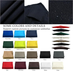 Patio Umbrella Top Canopy Replacement Cloth 6.5ft 7.5ft 9ft 10ft, 6/8 Ribs Outdoor Market Table Yard Pool Garden Parasol Umbrella Canopy Replacement Covers Replacement Parasol Canopy(Cg1,270 cm 8.8ft/