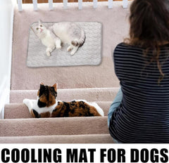 Pet Cooling Mat – Washable Breathable Cool Pad for Dogs & Cats – Portable Summer Pet Bed Blanket for Outdoor, Beach, Travel, House Use – Lightweight Cooling Accessory for Hot Weather Reliief