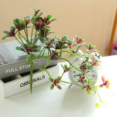 cdar Artificial Flower Plastic Succulent Plant for Hotel Artificial Flowers Bouquets Real Touch Flowers for Wedding Party DIY Wreath Floral Light Green