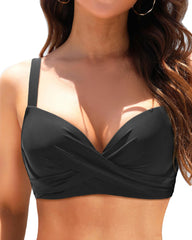 Women Underwire Bikini Top - Push Up Swim Top Only Bra Padded Swimsuit Tops 2025 Bathing Suit Tops