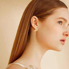 925 Sterling Silver Hoop Earrings for Women 2025 Hypoallergenic Cubic Zircon Dangle Earrings Jewelry Valentines Gifts for her