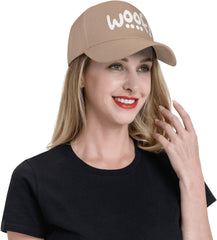 Woof! Baseball Cap Men Women - Classic Trucker Hat Adjustable Plain Hat Black