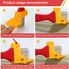 Edge Painting Brush, Precision Corner Paint Brush with Latex Bristles, Trim and Wall Painting Tool for DIY Home Painting