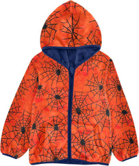 CHIFIGNO Boys Fleece Jacket Cute Autumn Boys Jackets Boys Winter Coat for Toddler Kids with Pockets