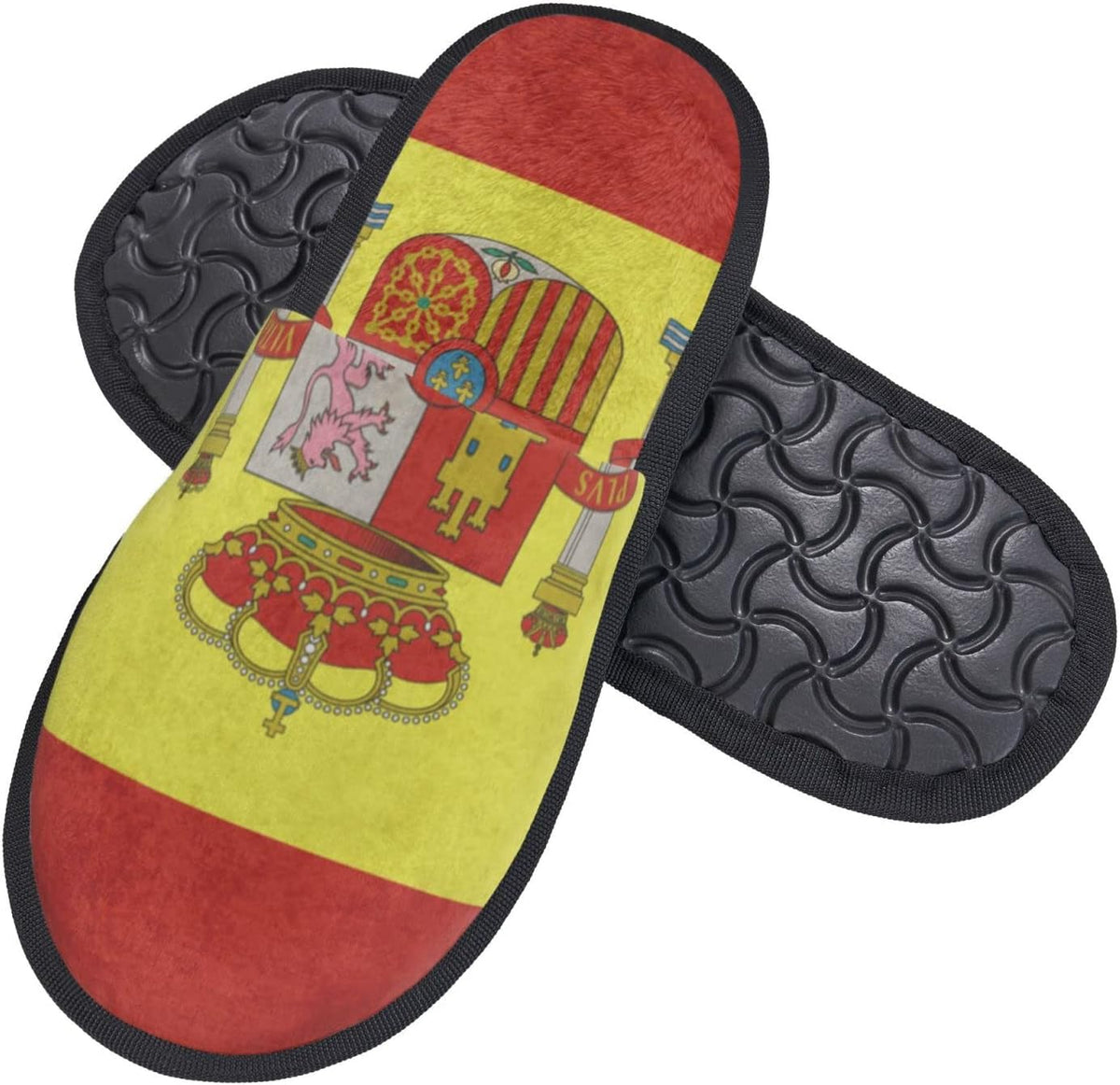 Spain Flag House Slippers Plush Women Men Indoor Outdoor Home Shoes