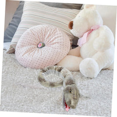 Interactive Plush Snake Hand Puppet Soft Stuffed Animal for Storytelling Role Play Educational Plaything with Wear-Resistant Material and Design