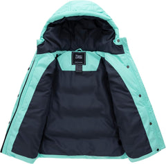 ZSHOW Girls' Lightweight Puffer Jacket Warm Hooded Winter Coat Quilted Outerwear Jacket