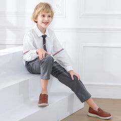 starmerx Boys Loafers Kids Casual Slip On School Shoes Girls Moccasin