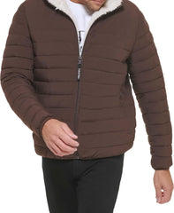 Calvin Klein Men's Mid-weight Sherpa Lined Puffer
