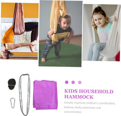 Kids Hammock Set for Home Use Seamless Aerial Adjustable Straps Kids Hammock