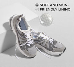 LUCKY STEP Men's Mesh Breathable Fashion Sneakers Non Slip Comfortable Running Shoes Lightweight Casual Workout Tennis Shoes
