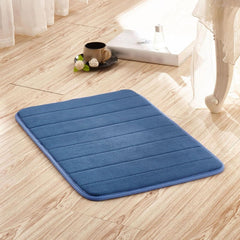 Bathroom Bath Rug Mat Comfortable, Soft, Water Absorbent Non Slip & Washable Shower Mat Washable Chenille Bath Rugs fit Under Door/Sink/Bathtub/Floor/Shower