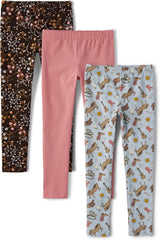 The Children's Place Girls' Printed Leggings 3-Pack