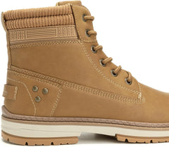 Athlefit Casual Men's Hiking Boots Fashion Lace up Combat Boots Low Heel Comfortable Ankle Booties