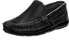 Josmo Boys Moccasin Driving Loafers - Casual Dress Penny Slip On Boat Shoes (Toddlers - Little Kids - Big Kids)