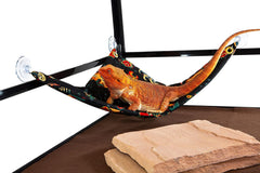 Hammock for Bearded Dragons, Vintage Tattoos Fabric with Suction Cup Hooks