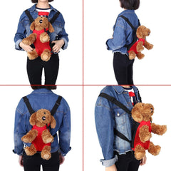 Pet Carrier Backpack, Legs Out Front Cat Dog Travel Bag Puppy Backpacks for Traveling Hiking Camping(red S)