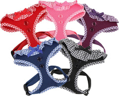 PUPPIA Vivien Dog Harness Over-The-Head All Season Cute No Pull No Choke Walking Training Adjustable for Small Dog, Black, Small