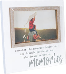 Malden International Designs 4x6 Memories Expressions Rustic Whitewash Picture Frame