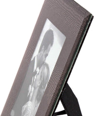 CTG Truu Design Decorative Snakeskin Glass Picture Frame, 4 x 6 inches, Purple