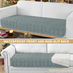 ZNSAYOTX Ultimate Cozy Blankets (30"x70") 100% Waterproof Sofa Mat Blanket for Dog Pets, Bed Couch Protector with Non-Slip Back Washable Durable, Pee Scratch Proof Easy to Clean (Light Grey)