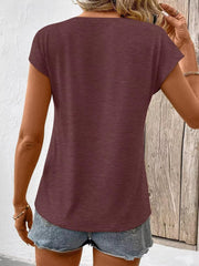 Bliwov 3 Pack Womens Cap Sleeve Tops V Neck T Shirts Summer Fall Outfits Plus Size Beach Vacation Fashion Tee Workout Clothes