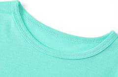 Beezizac Big Boys Pajamas Teal & Navy Face 2-Piece Fun Short Sleeve PJ Set Kid Cozy Sleepwear Children Size 6-18