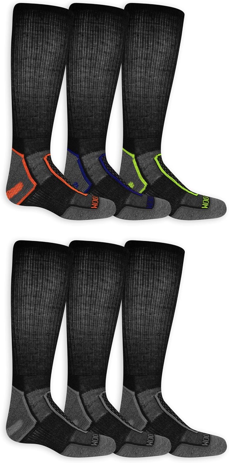 Fruit of the Loom Boys' Coolzone Crew Socks (6 Pack)